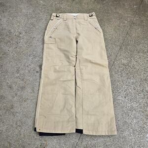 Vtg COLUMBIA SPORTSWEAR Convert Floral Logo Snowboard Dual Layer Cargo Pants S
